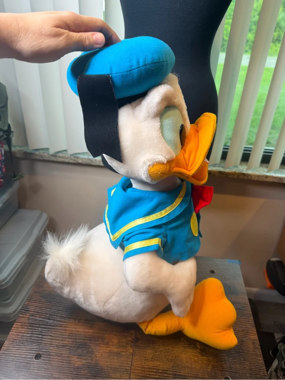 Donald Duck Plush Toy Blue, White & Orange 27 inches.